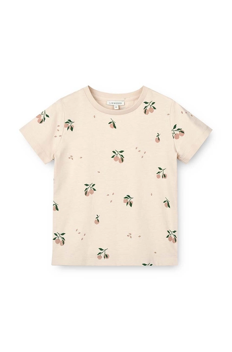 Liewood t-shirt in cotone per bambini Apia Printed Shortsleeve T-shirt colore rosa