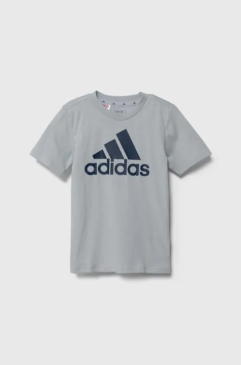 Detské bavlnené tričko adidas s potlačou