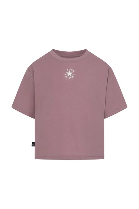 Converse gyerek póló rózsaszín, nyomott mintás