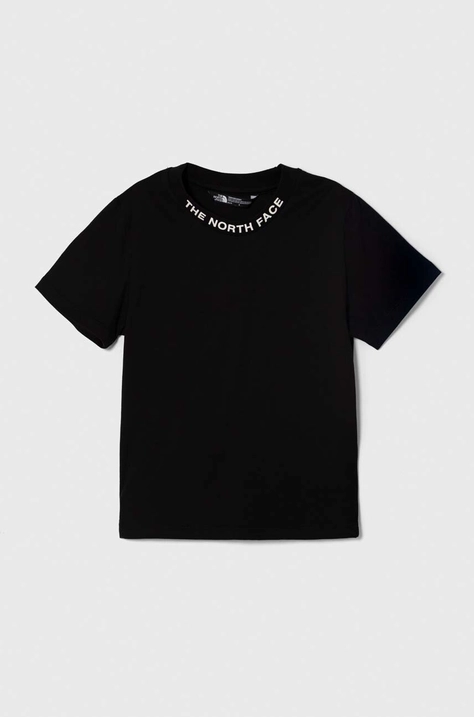 Хлопковая футболка The North Face NEW SS ZUMU TEE цвет чёрный с принтом