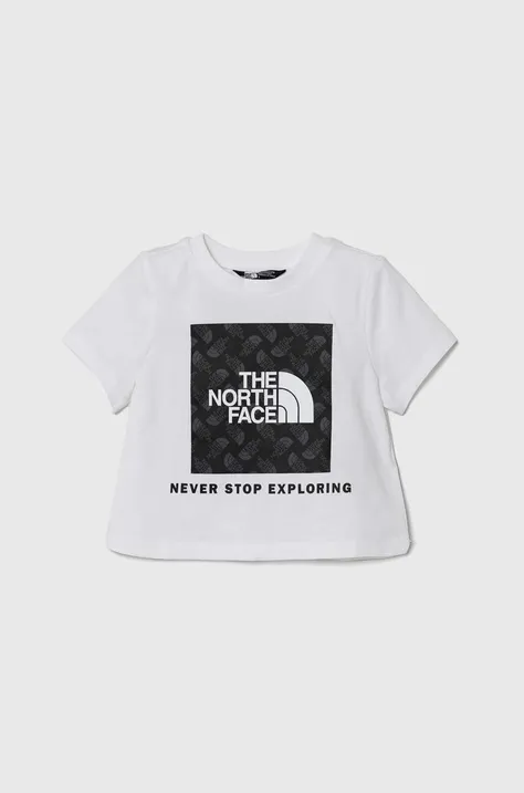 Dječja pamučna majica kratkih rukava The North Face LIFESTYLE GRAPHIC TEE boja: bijela, s tiskom