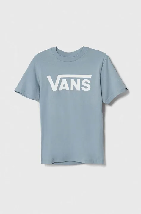 Vans t-shirt bawełniany dziecięcy BY VANS CLASSIC BOYS kolor niebieski z nadrukiem