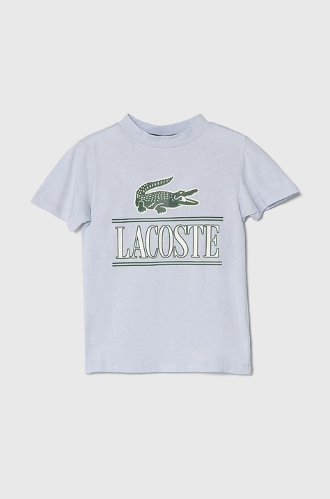 Lacoste tricou de bumbac pentru copii cu imprimeu