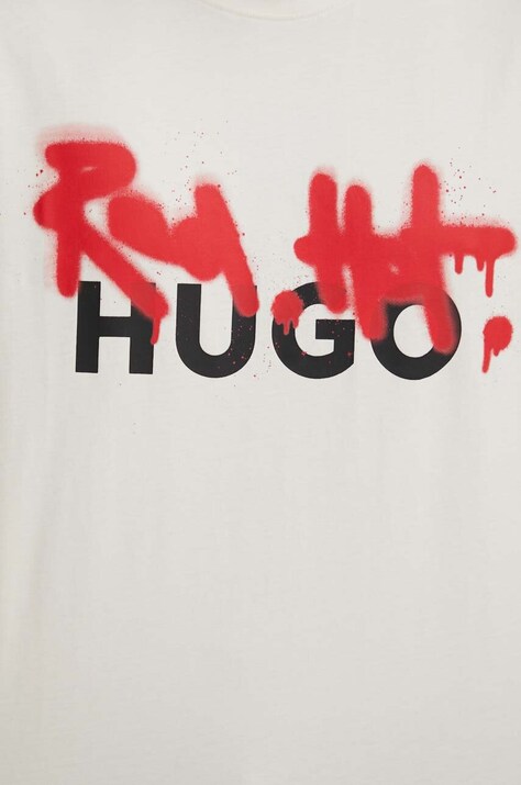 Бавовняна футболка HUGO — фото 5
