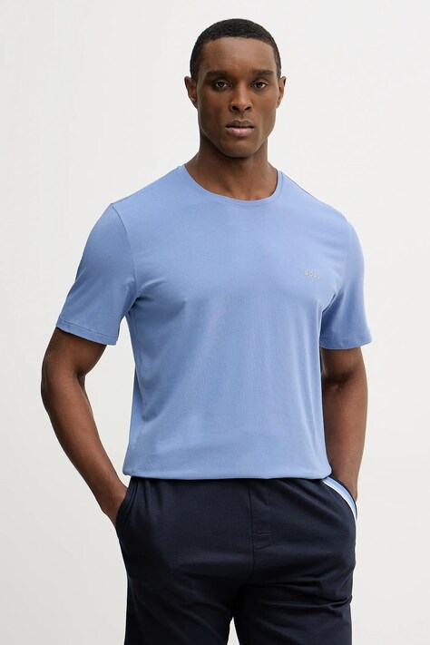 Футболка лаунж BOSS Mix&Match T-Shirt R цвет серый меланж 50515312