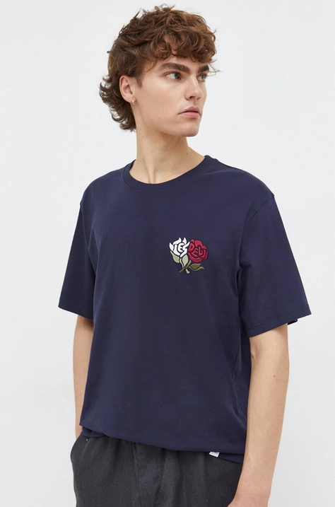 Les Deux t-shirt in cotone uomo colore blu navy