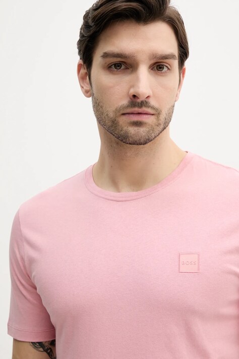 BOSS Orange t-shirt in cotone uomo colore rosa 50508584