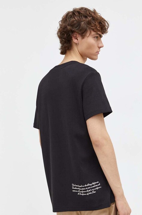 G-Star tricou din bumbac bărbați, culoarea negru, uni