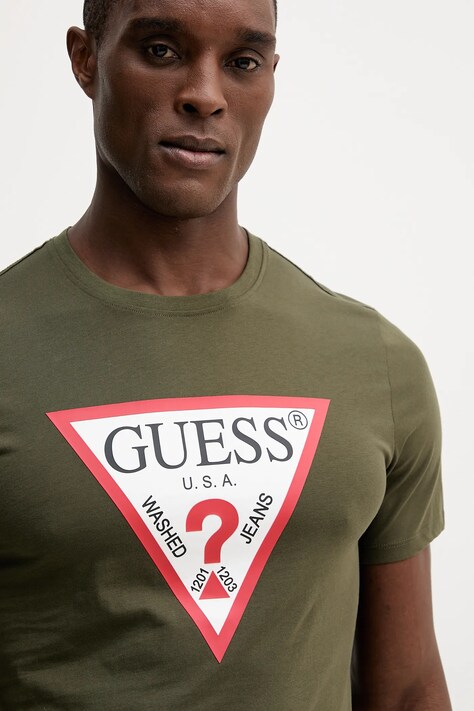 Guess t-shirt in cotone uomo colore bianco M2YI71 I3Z14