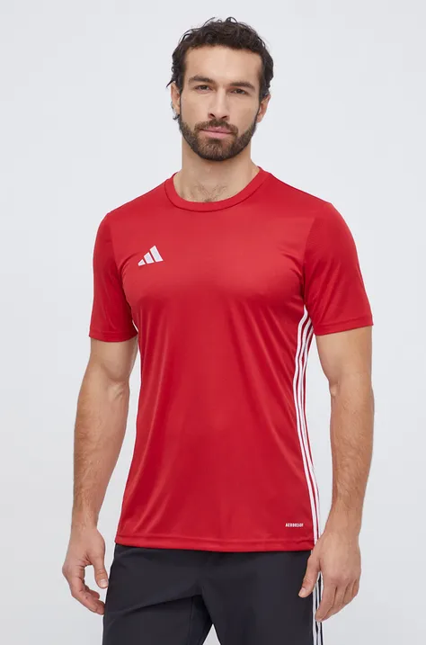 adidas Performance edzős póló Tabela 23 piros, nyomott mintás, HT6552