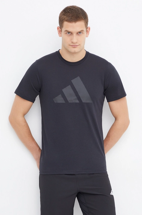 adidas Performance tricou de antrenament TR-ES culoarea negru, cu imprimeu IB8274