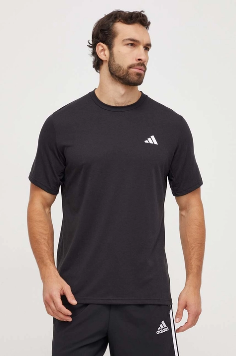 adidas Performance tricou de antrenament TR-ES culoarea negru, uni IC7421