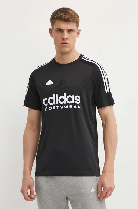 Tréningové tričko adidas Tiro čierna farba, s potlačou, IP3779