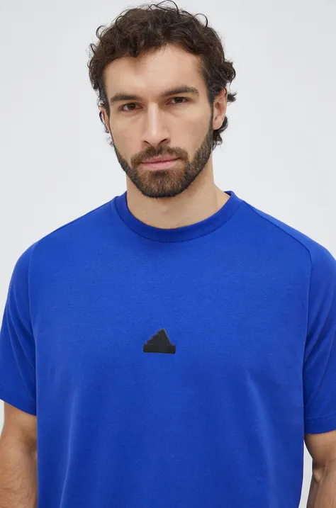 adidas t-shirt Z.N.E męski kolor niebieski gładki IR5232