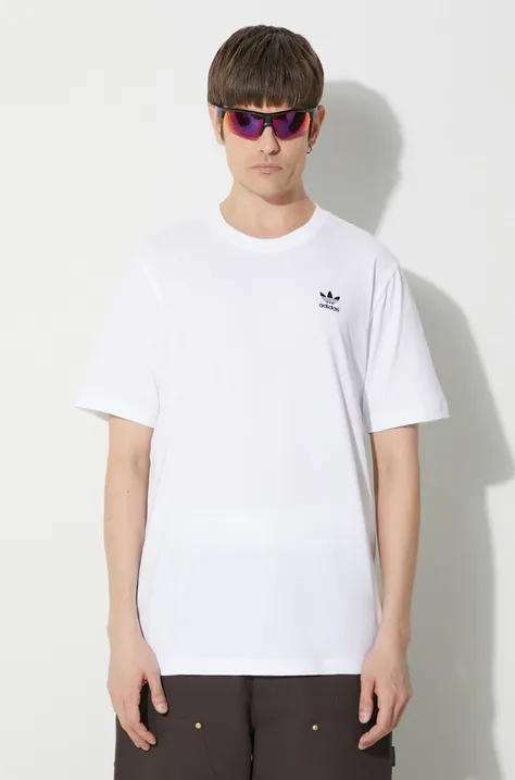 Бавовняна футболка adidas Originals Essential Tee чоловіча колір білий з принтом IR9691