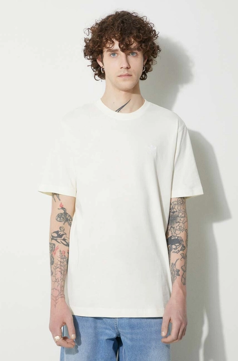 Bavlněné tričko adidas Originals Essential Tee žlutá barva, IR9694