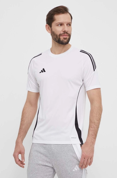 Μπλουζάκι προπόνησης adidas Performance Tiro 24 χρώμα: άσπρο, IS1019