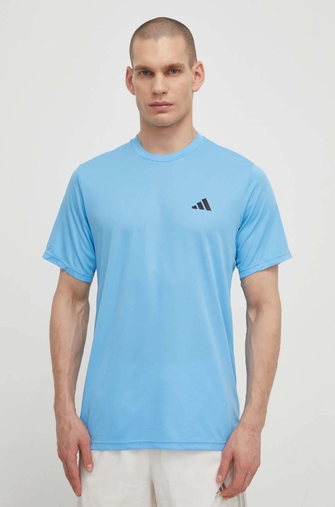 adidas Performance t-shirt treningowy Training Essentials kolor niebieski gładki IT5398