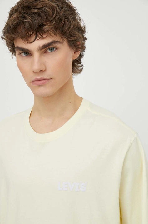 Levi's t-shirt in cotone uomo colore giallo