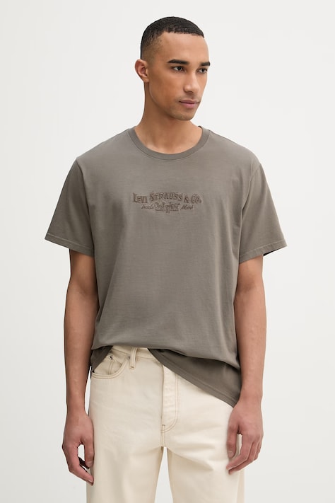 Levi's T-shirt basic męski bawełniany RELAXED FIT TEE zielony 16143