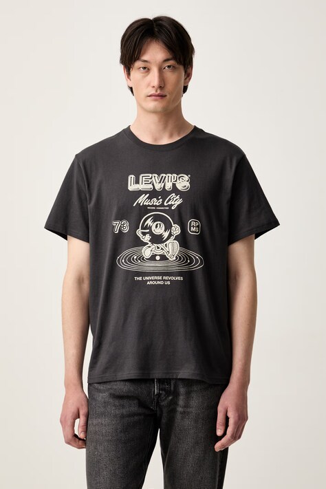 Levi's T-shirt basic męski bawełniany RELAXED FIT TEE szary 16143