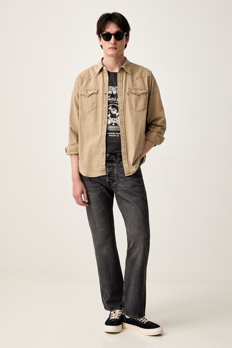 Levi's T-shirt basic męski bawełniany RELAXED FIT TEE szary 16143