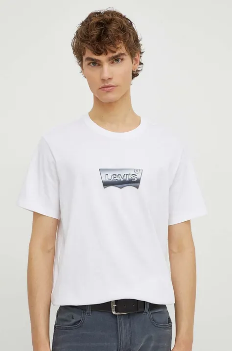 Levi's t-shirt fehér, férfi, nyomott mintás