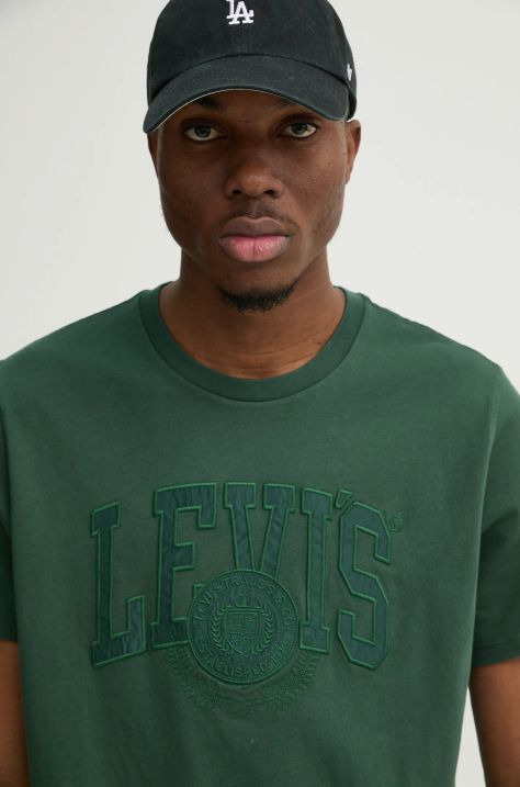 Levi's t-shirt in cotone uomo colore verde