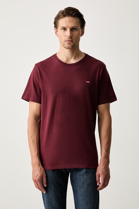 Levi's T-shirt męski bawełniany SS ORIGINAL HM TEE bordowy 56605