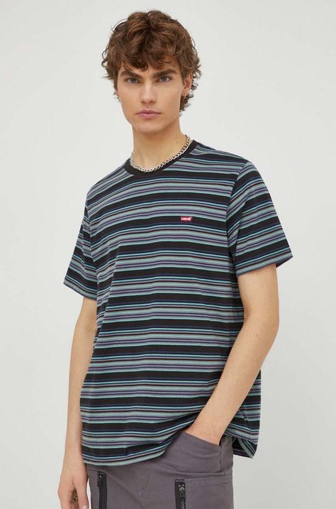Βαμβακερό μπλουζάκι Levi's ανδρικά