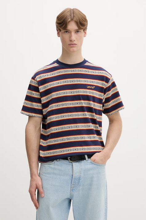 Levi's męskie bawełniane granatowe