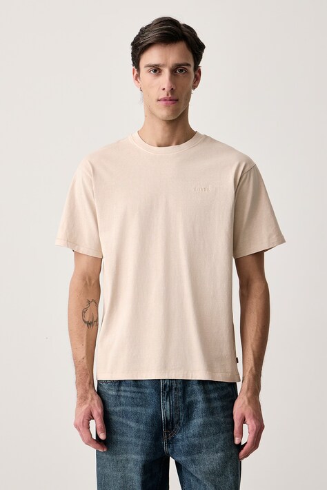 Levi's T-shirt męski bawełniany RED TAB VINTAGE beżowy A0637