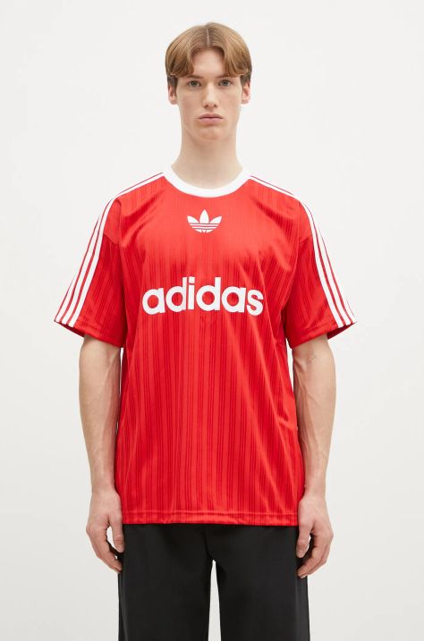 adidas Originals t-shirt Adicolor Poly Tee men’s red color IM9458