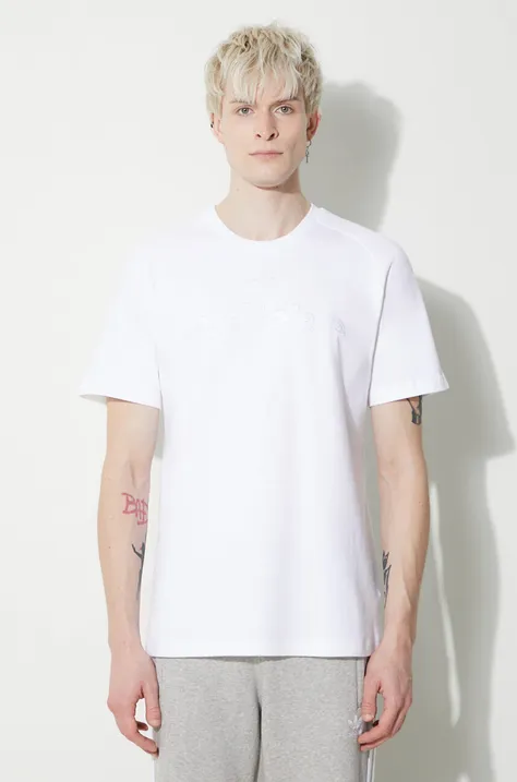 adidas Originals tricou din bumbac Fashion Graphic bărbați, culoarea alb, cu imprimeu, IT7494