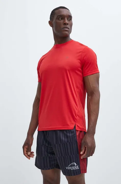 Бігова футболка Fila Thionville колір червоний однотонна FAM0639