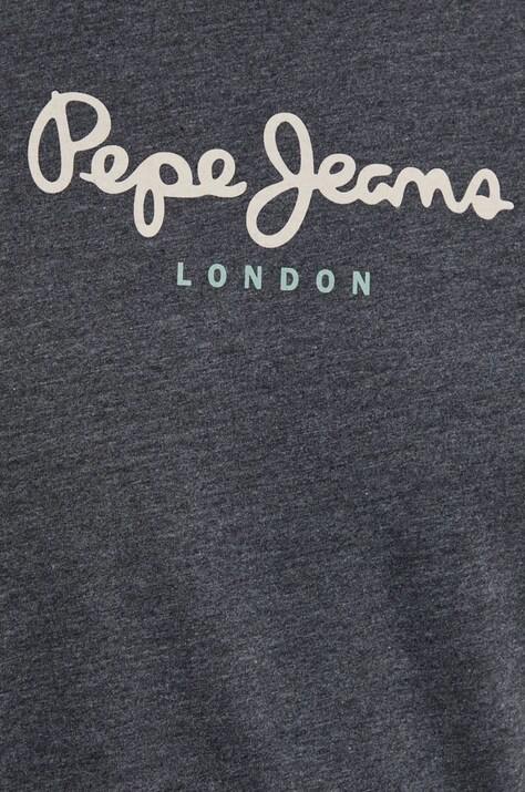 Pepe Jeans футболка чоловіча бавовняна EGGO N — SS24-TSM0IO, сірий — фото 5
