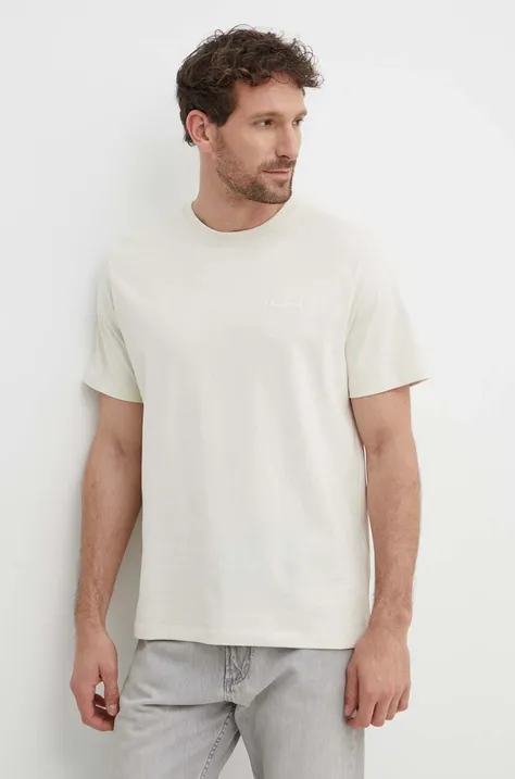 Хлопковая футболка Pepe Jeans Connor мужская цвет серый однотонная