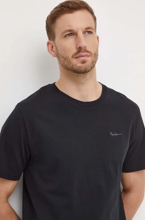 Pepe Jeans t-shirt bawełniany Connor kolor czarny