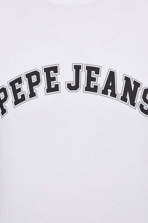 Бавовняна футболка Pepe Jeans CLEMENT — SS24-TSM0J2, білий — фото 5