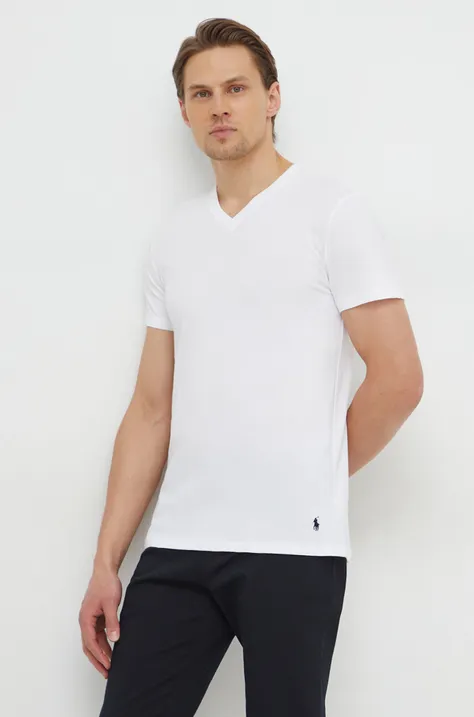 Хлопковая футболка Polo Ralph Lauren 3 шт мужской меланж