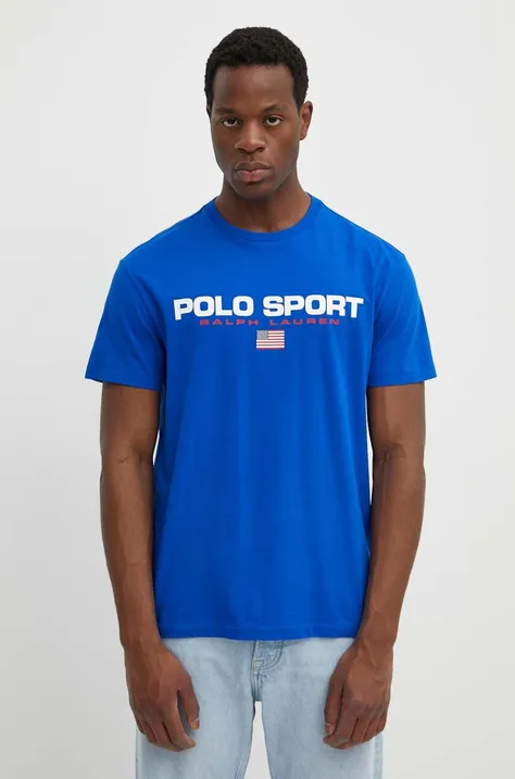 Pamučna majica Polo Ralph Lauren za muškarce, s tiskom, 710750444