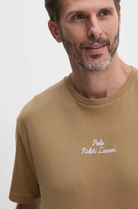 Polo Ralph Lauren t-shirt in cotone uomo colore marrone