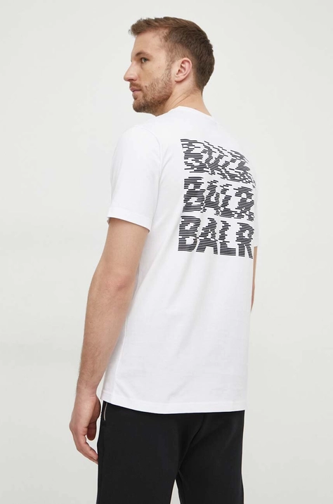 BALR. t-shirt bawełniany BALR. Glitch męski kolor biały z nadrukiem B1112 1243