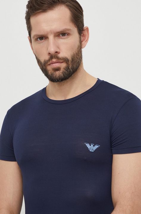 Μπλουζάκι lounge Emporio Armani Underwear 2-pack 0 χρώμα: ναυτικό μπλε, 111670 4R733 111670 4R733