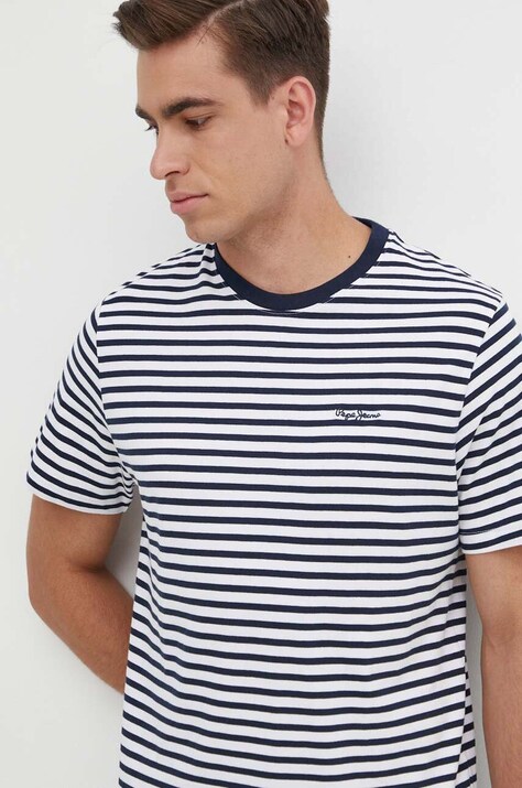 Pepe Jeans t-shirt in cotone uomo colore bianco