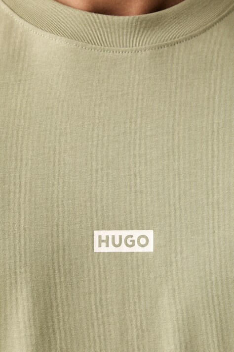 HUGO Blue футболка чоловіча бавовняна Nalono — SS24-TSM0O0, зелений — фото 5