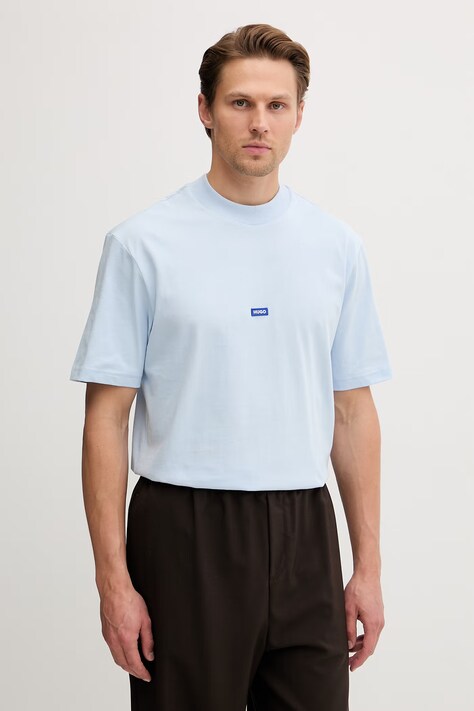 HUGO Blue T-shirt da uomo in cotone Nieros blu 50509991