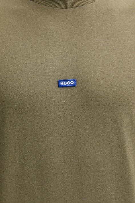 HUGO Blue футболка чоловіча бавовняна Nieros — SS24-TSM0O2, зелений — фото 4