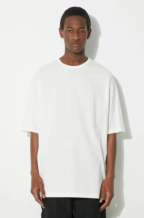 Y-3 tricou din bumbac Boxy Tee barbati, culoarea alb, neted, IV7845