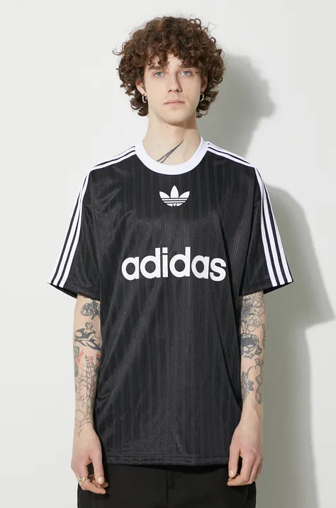 Tričko adidas Originals Adicolor pánske, čierna farba, s potlačou, IU2341